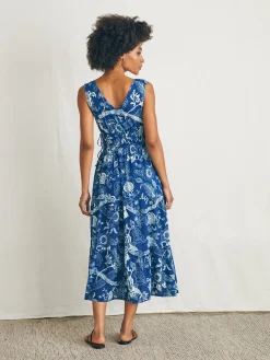 Dresses^Faherty Brand Sandbar Maxi Dress - Blue Kenji Floral