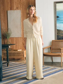 Pants^Faherty Brand Sandwashed Silk Gemma Pant - Pearled Ivory