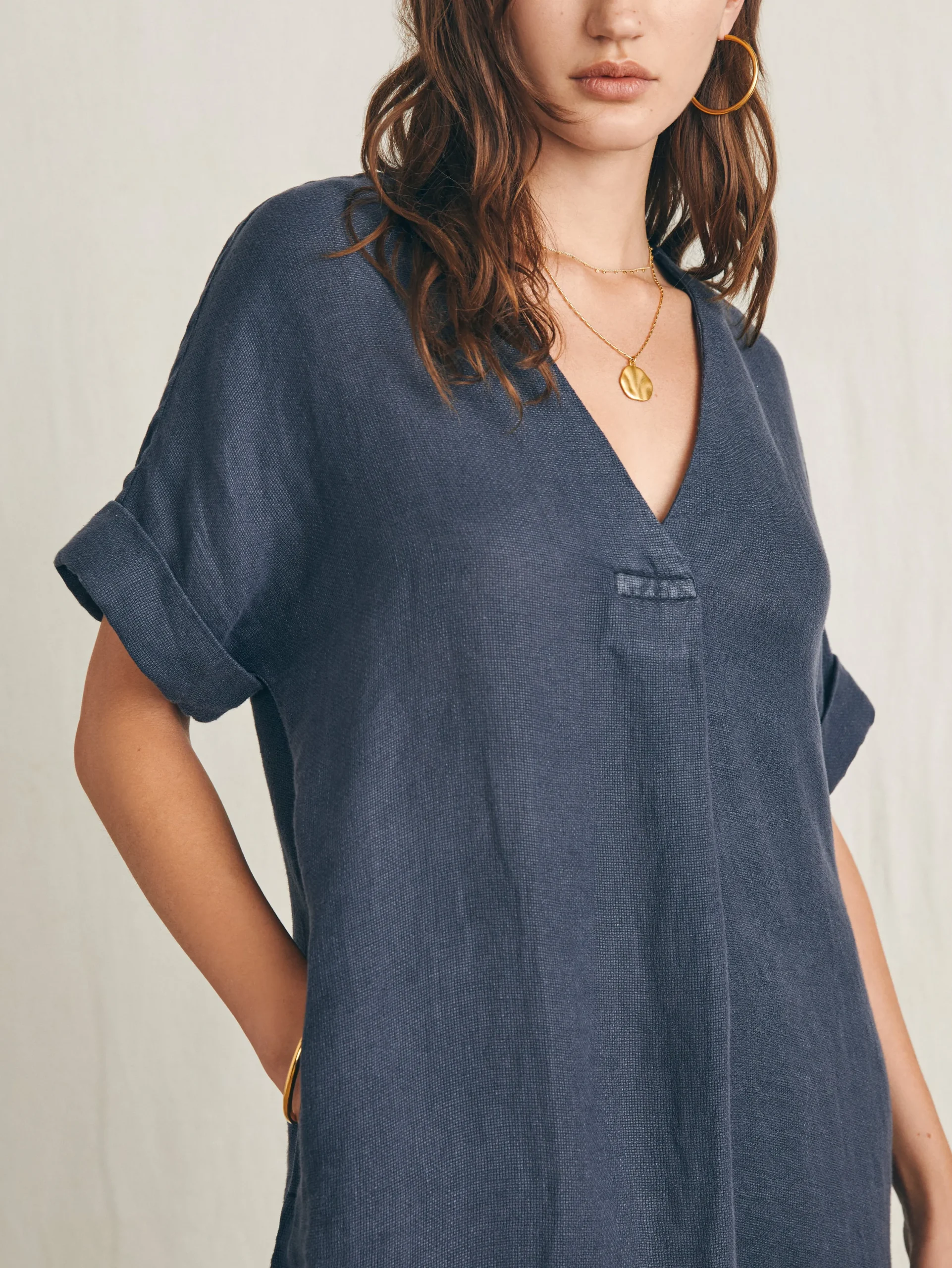 Dresses|Swim^Faherty Brand Sanibel Basketweave Dress - Washed Black