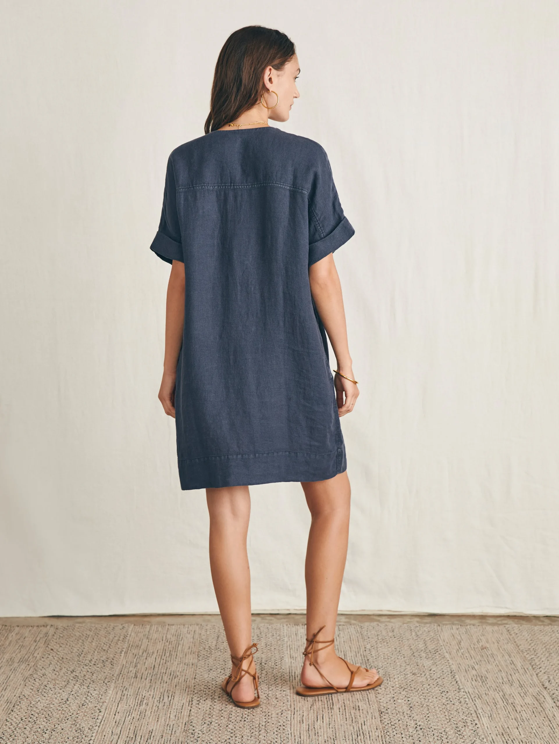 Dresses|Swim^Faherty Brand Sanibel Basketweave Dress - Washed Black