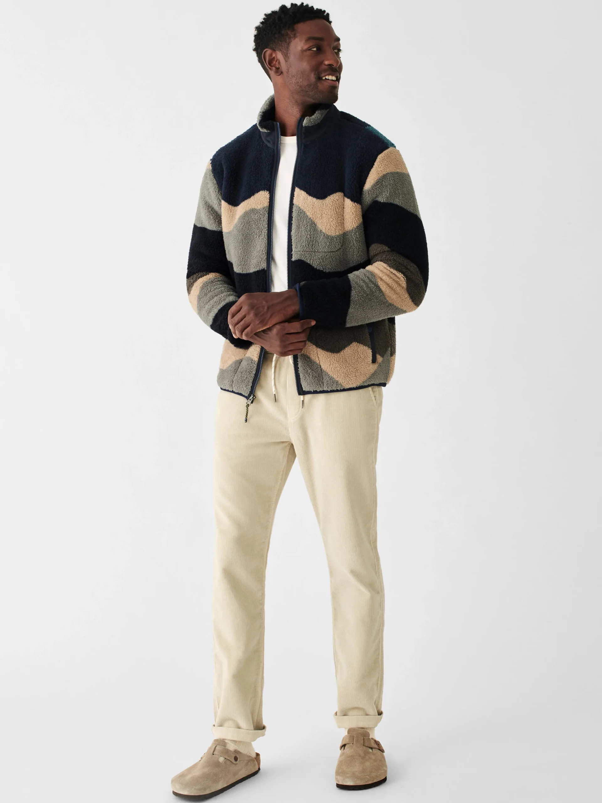 Jackets & Vests^Faherty Brand Scenic High Pile Fleece Jacket - Polar Mountain Sunset