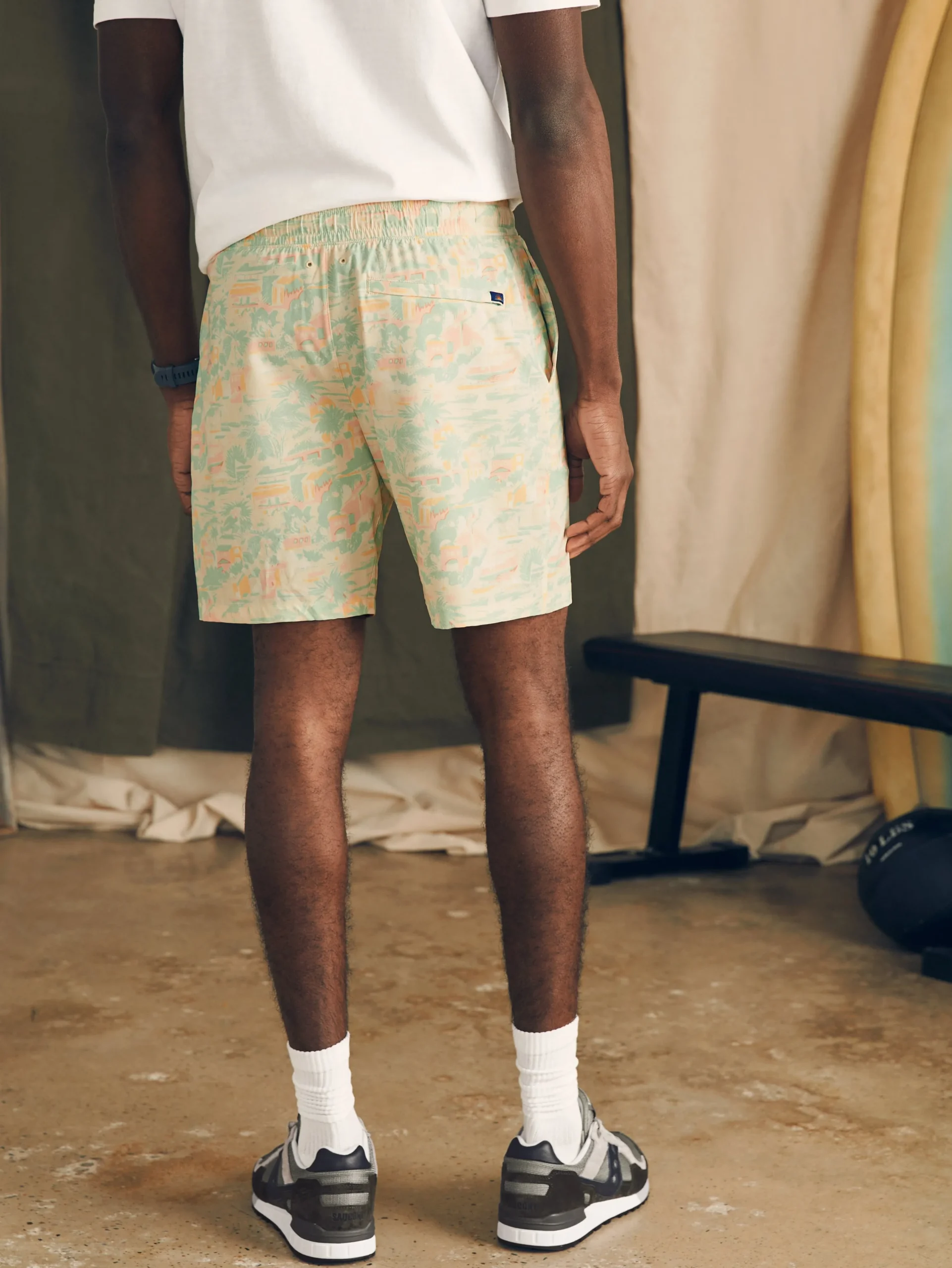 Shorts|Swim^Faherty Brand Shorelite Active Swim Short (7" Inseam) - Sunwashed Keywest
