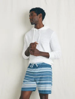 Swim^Faherty Brand Shorelite Active Swim Short (7" Inseam) - Icy Waters Ombre