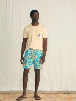 Swim^Faherty Brand Shorelite Active Swim Short (7
