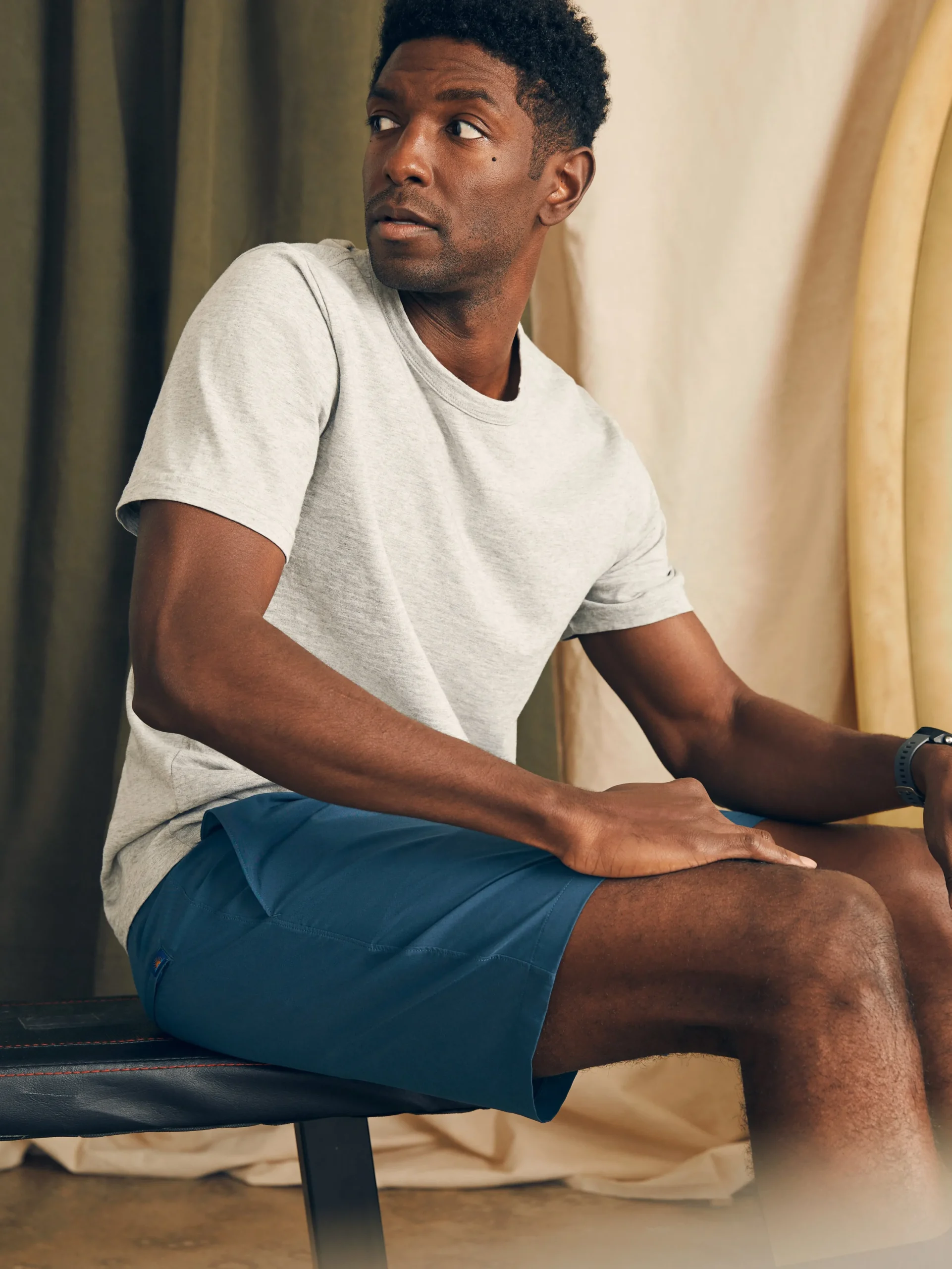 Shorts|Swim^Faherty Brand Shorelite Active Swim Short (7" Inseam) - Offshore Storm