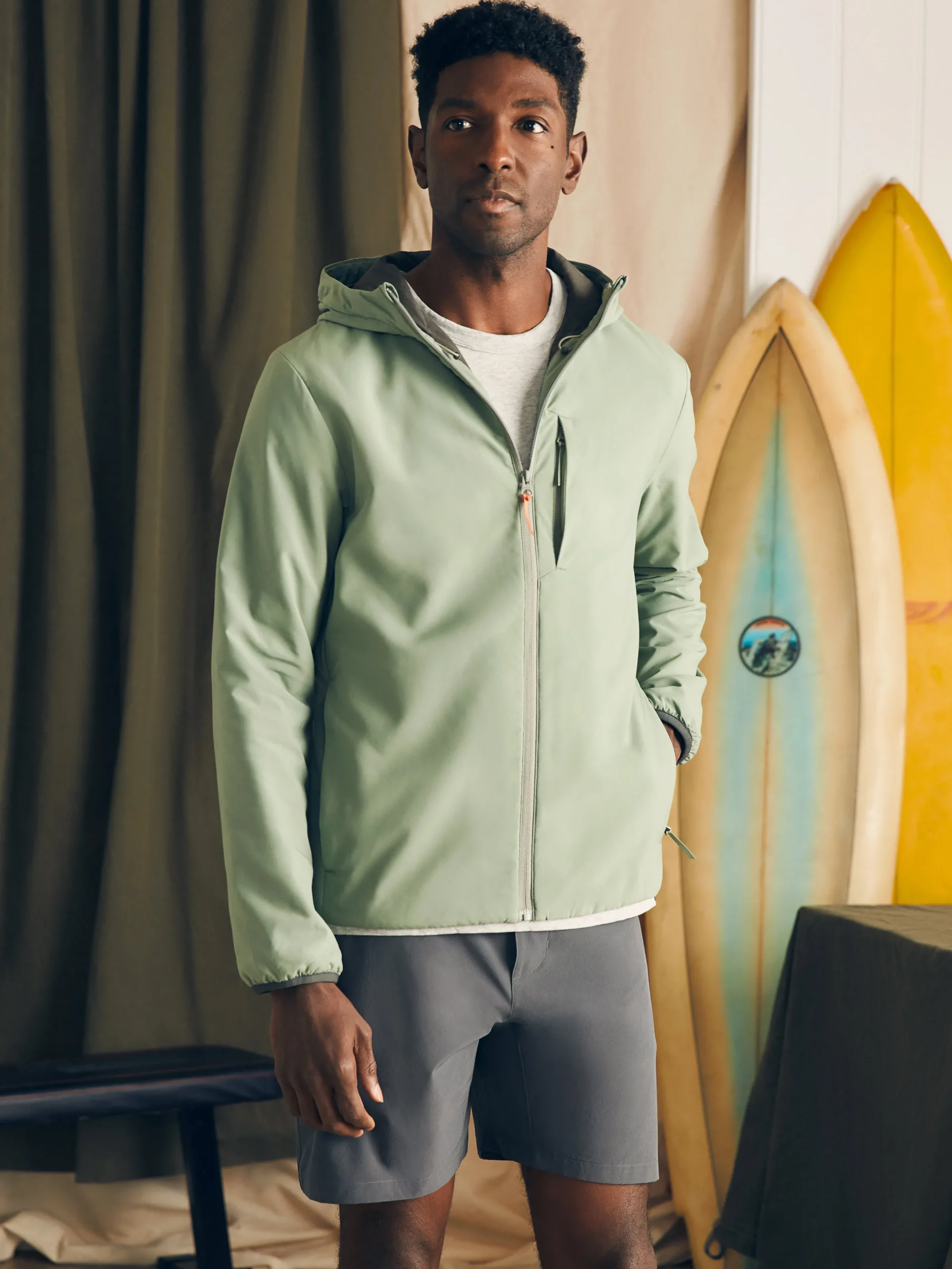 Jackets & Vests^Faherty Brand Shorelite Jacket - Trail Olive