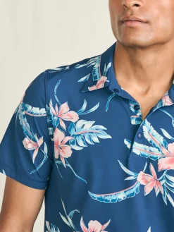 Polo Shirts^Faherty Brand Shorelite Short-Sleeve Tech Polo - Navy Island Orchid