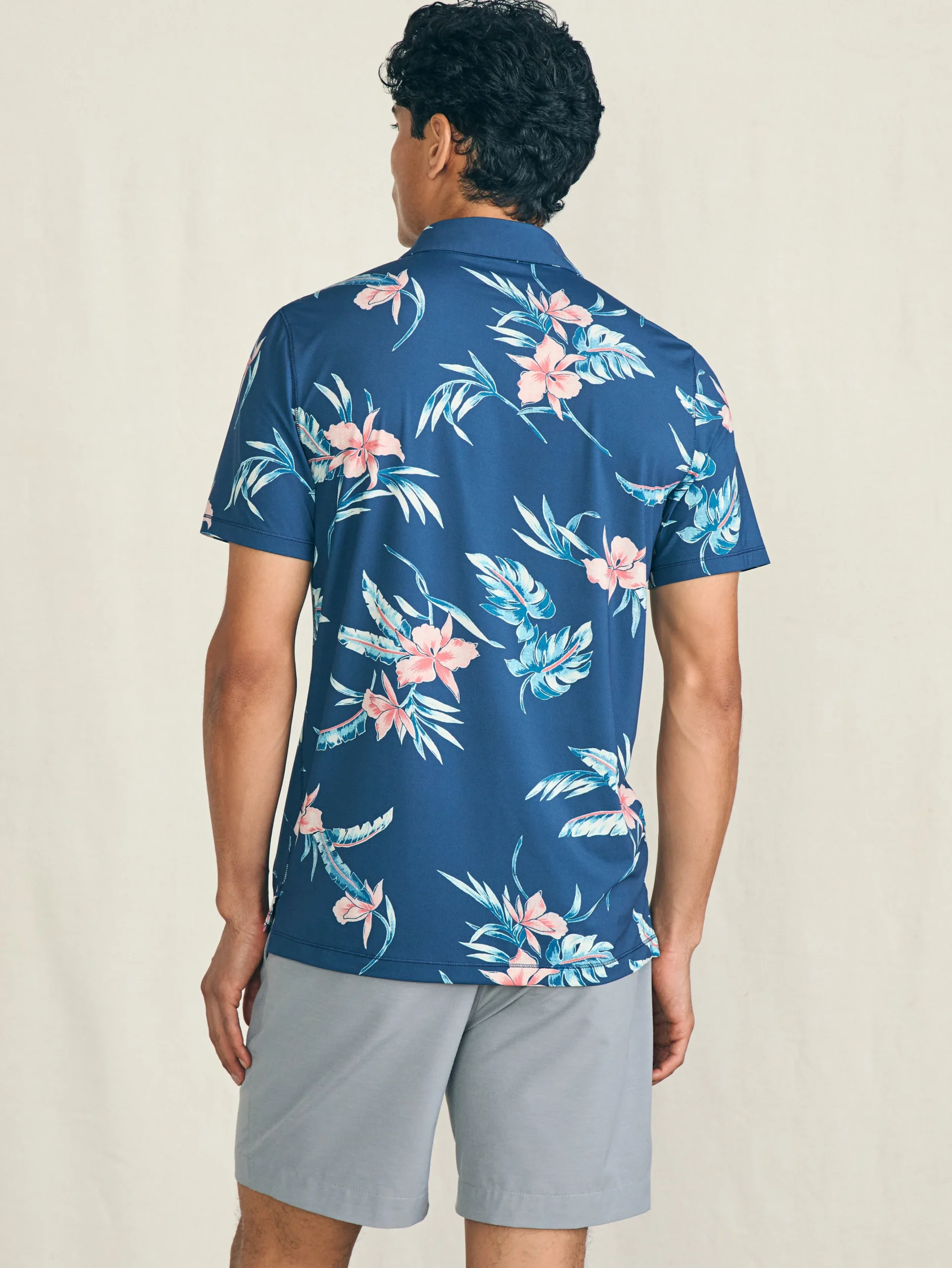 Polo Shirts^Faherty Brand Shorelite Short-Sleeve Tech Polo - Navy Island Orchid