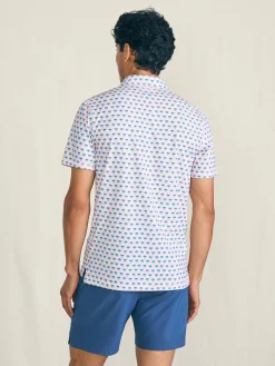 Polo Shirts^Faherty Brand Shorelite Short-Sleeve Tech Polo - Pink Paradise Palm