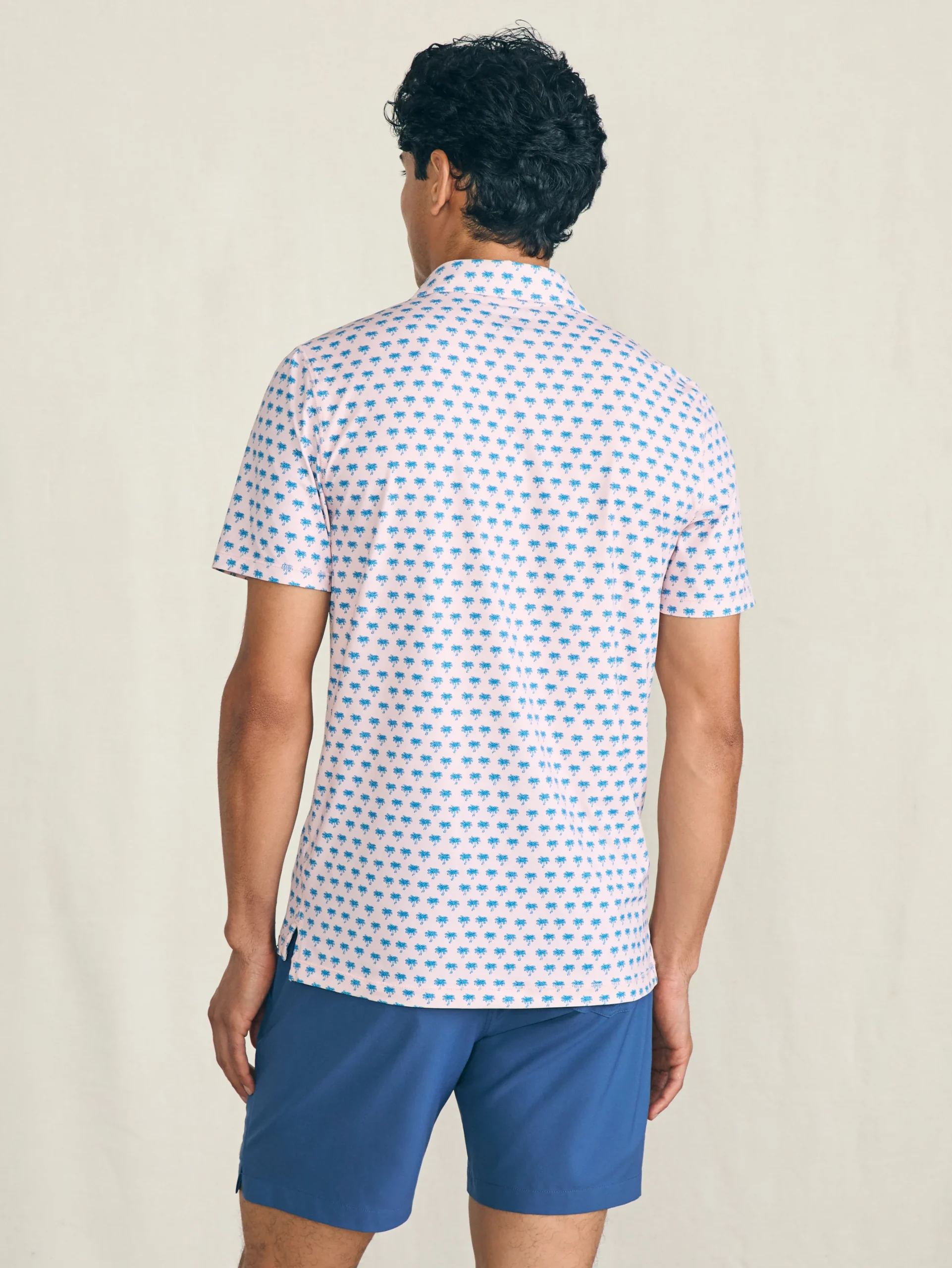 Polo Shirts^Faherty Brand Shorelite Short-Sleeve Tech Polo - Pink Paradise Palm