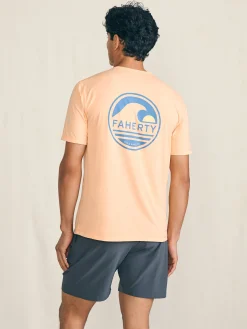 T-Shirts & Henleys^Faherty Brand Shorelite Short-Sleeve Tech Tee - Passion Peach