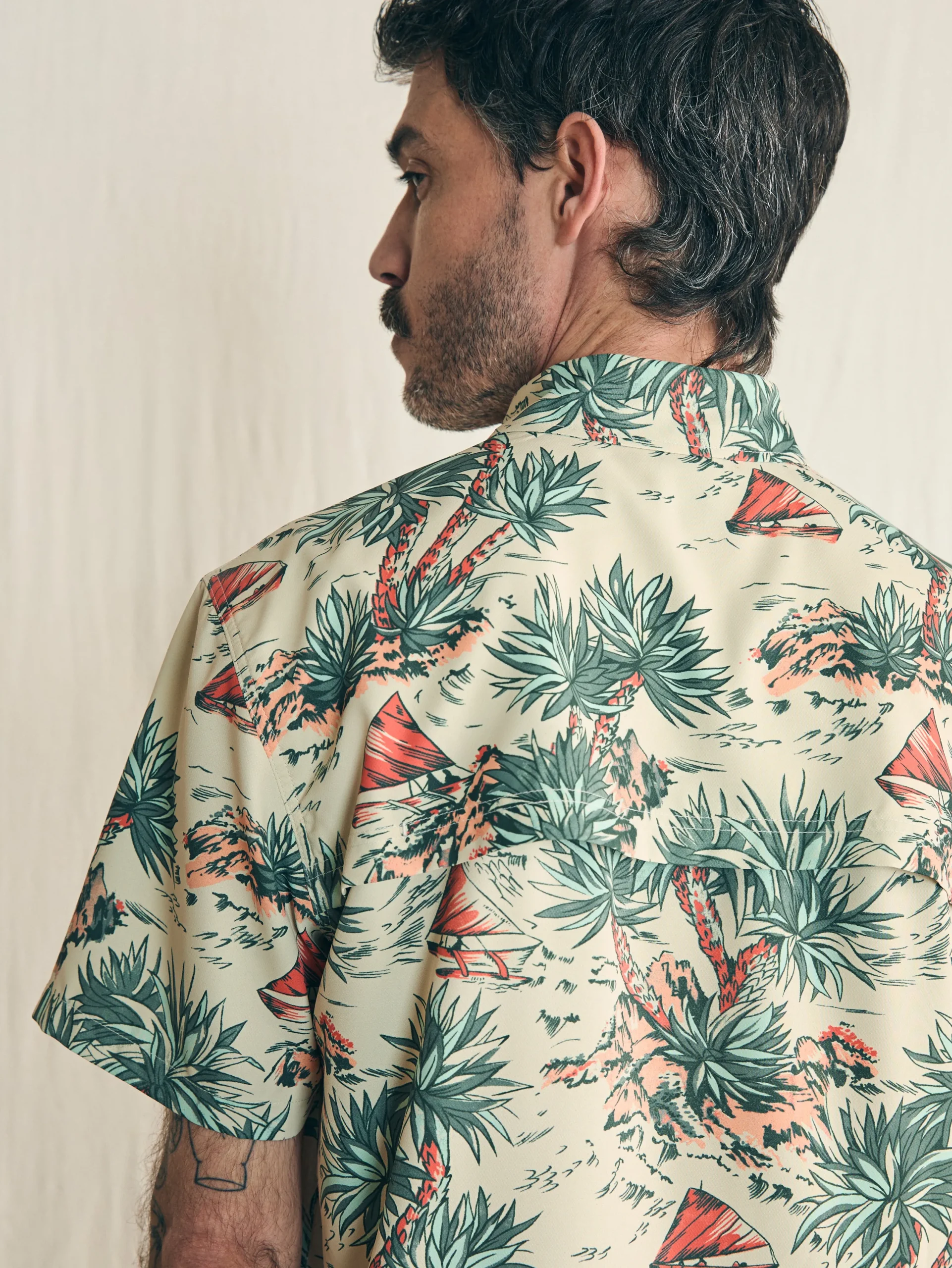 Shirts^Faherty Brand Shorelite Short-Sleeve Tech Shirt - Scenic Safari