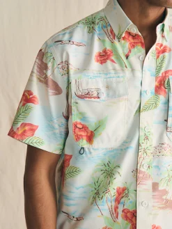 Shirts^Faherty Brand Shorelite Short-Sleeve Tech Shirt - Tropical Breeze