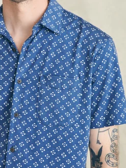 Shirts^Faherty Brand Short-Sleeve Hermosa Knit Shirt - Navy Atlas