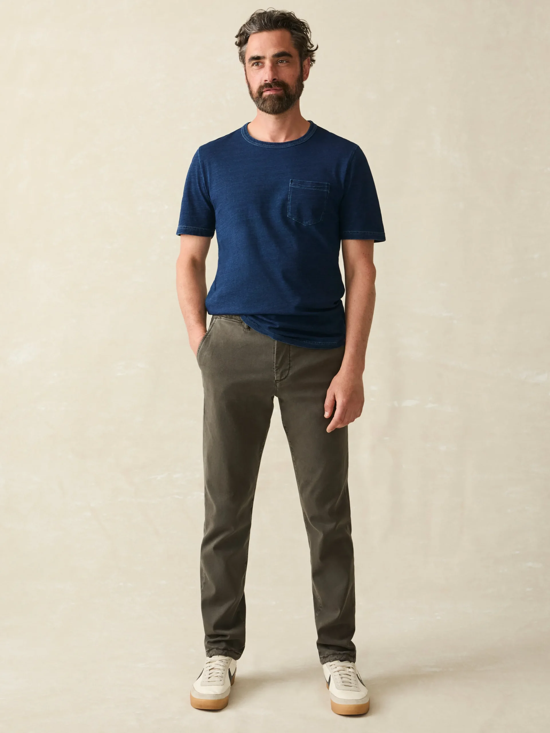 T-Shirts & Henleys^Faherty Brand Short-Sleeve Indigo Pocket Tee - Midnight Wash