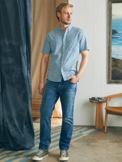 Shirts^Faherty Brand Short-Sleeve Stretch Playa Shirt - Fishscale Redux
