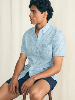 Shirts^Faherty Brand Short-Sleeve Stretch Playa Shirt - South Pacific Geo