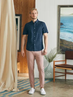 Shirts^Faherty Brand Short-Sleeve Stretch Playa Shirt (Tall) - Midnight Fishscale