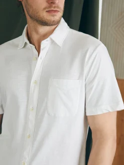 Shirts^Faherty Brand Short-Sleeve Sunwashed Knit Shirt (Single Pocket) (Tall) - White
