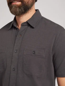 Shirts^Faherty Brand Short-Sleeve Sunwashed Knit Shirt - Washed Black