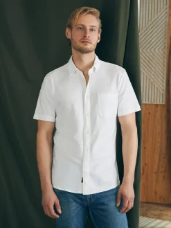 Shirts^Faherty Brand Short-Sleeve Sunwashed Knit Shirt (Single Pocket) - White