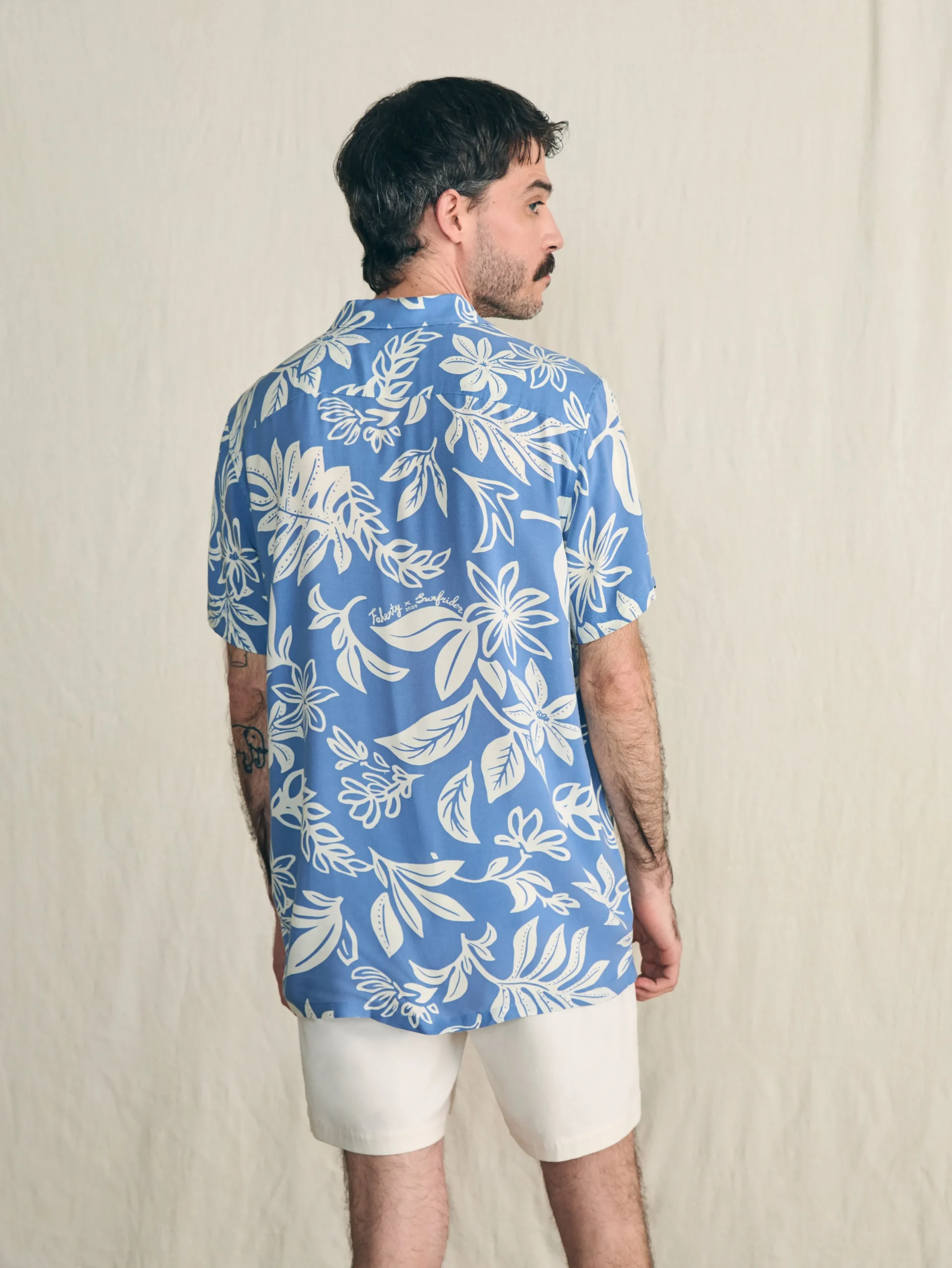Shirts^Faherty Brand Short-Sleeve Surfrider Rayon Camp Shirt - Sky Floral