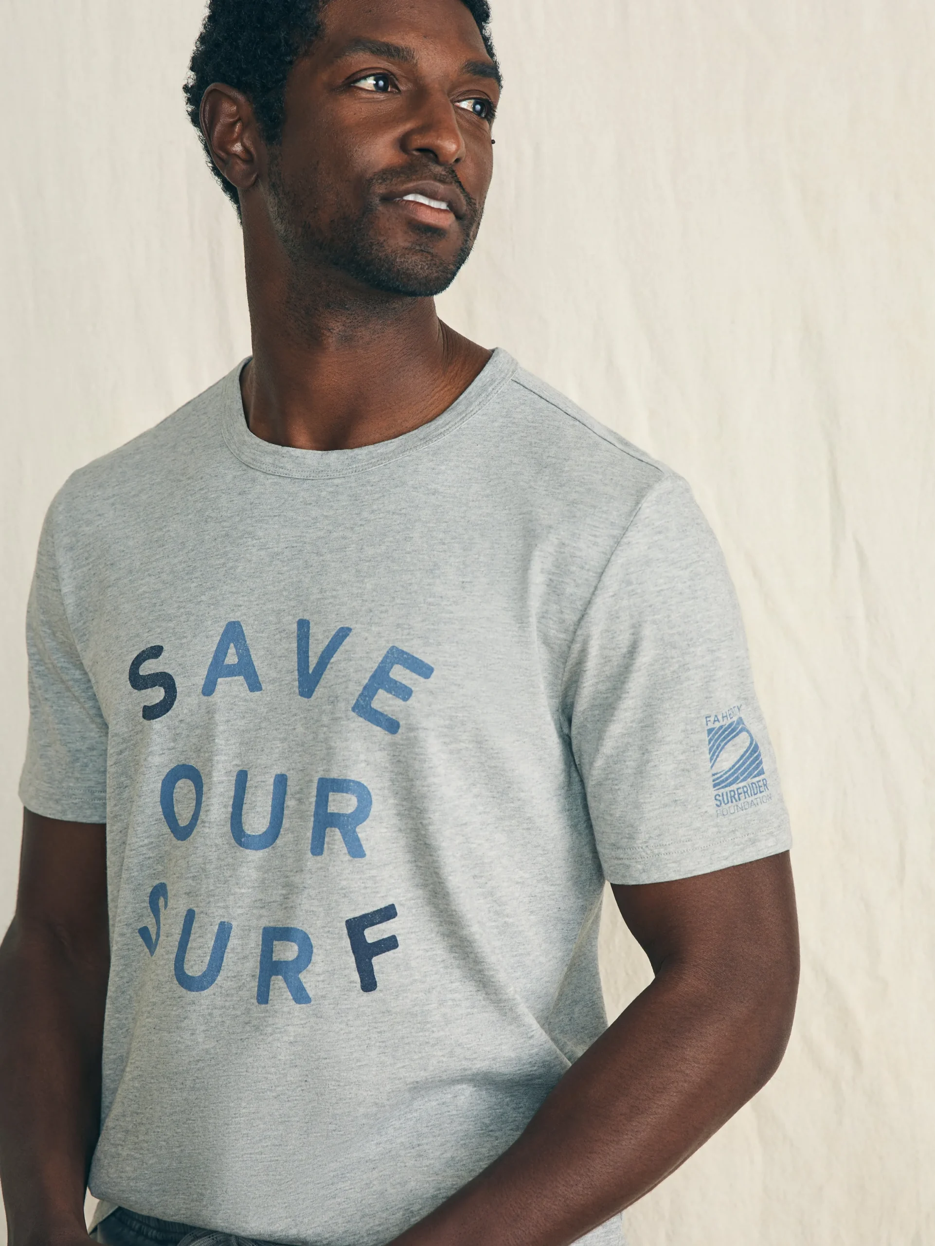 T-Shirts & Henleys^Faherty Brand Short-Sleeve Surfrider Sunwashed Tee - Heather Grey