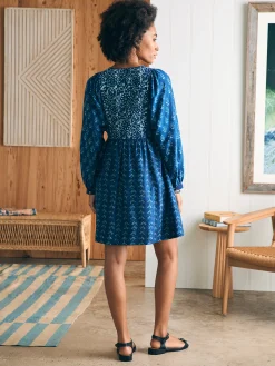 Dresses^Faherty Brand Silk Blend Solstice Mini Dress - Sunburst Mix Print
