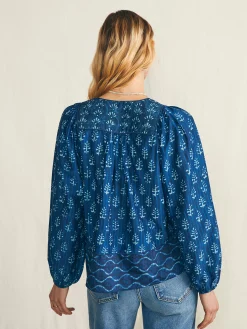 Shirts & Tops^Faherty Brand Silk Blend Solstice Top - Sunburst Mix Print