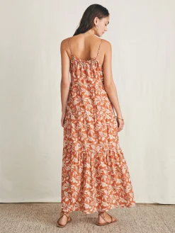 Dresses^Faherty Brand Silk Blend Sun Chaser Maxi Dress - Ginger Floral