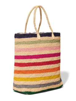 Swim|Bags^Faherty Brand Soleil Straw Tote - Multi