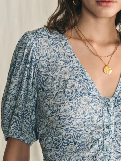 Dresses^Faherty Brand Sorrento Dress - Cream Imma Floral