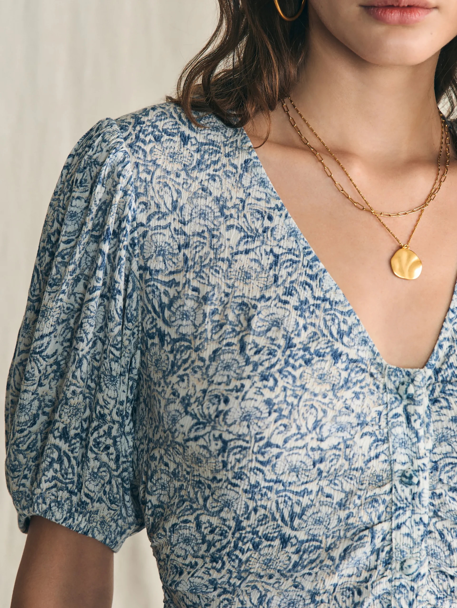 Dresses^Faherty Brand Sorrento Dress - Cream Imma Floral