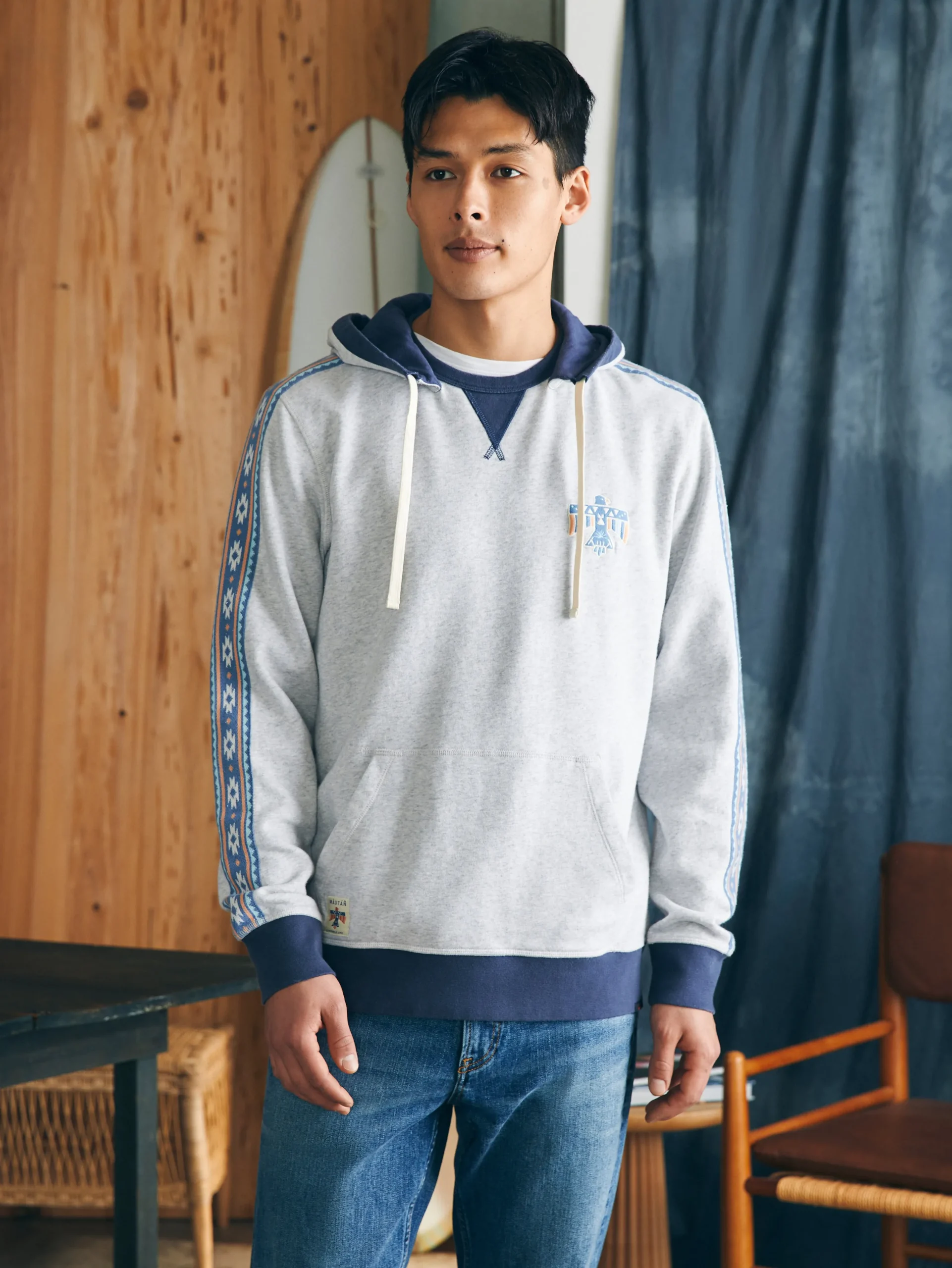 Hoodies & Sweatshirts^Faherty Brand Steven Paul Judd Good Medicine Surf Hoodie - Light Grey Heather