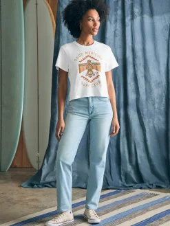 T-Shirts^Faherty Brand Steven Paul Judd Good Medicine Sunwashed Slub Tee - White