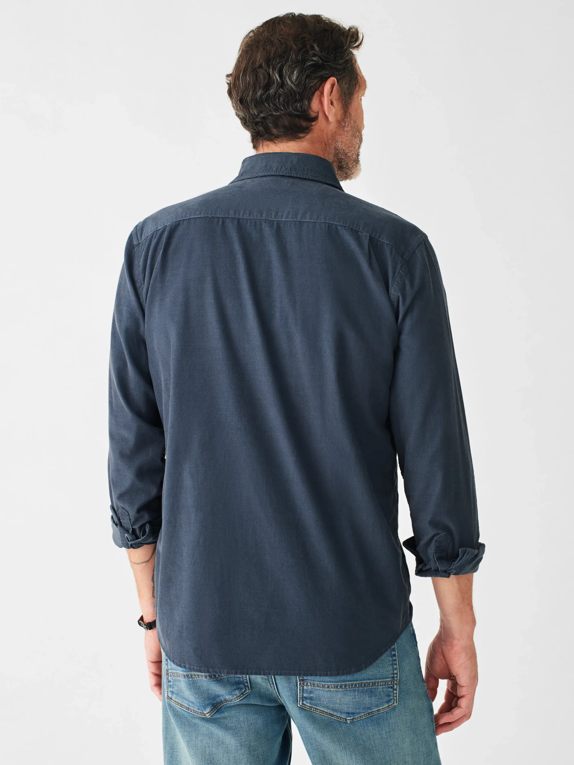 Shirts^Faherty Brand Stretch Corduroy Shirt - Navy