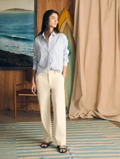 Shirts & Tops^Faherty Brand Stretch Oxford Relaxed Shirt - Mangrove Stripe