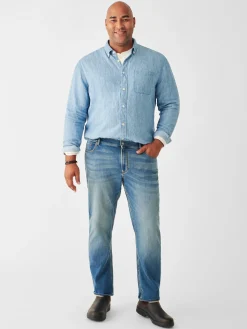 Pants^Faherty Brand Stretch Terry Indigo 5-Pocket Pant (32