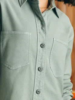 Blazers & Outerwear^Faherty Brand Stretch Terry Overshirt - Coastal Sage