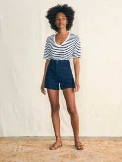 Shorts & Skirts^Faherty Brand Stretch Terry Patch Pocket Short - Clermont Wash