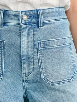 Shorts & Skirts^Faherty Brand Stretch Terry Patch Pocket Short - Mid Wash