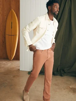 Pants^Faherty Brand Stretch Terry 5-Pocket Athletic Fit Pant (32