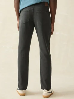 Pants^Faherty Brand Stretch Terry 5-Pocket Athletic Fit Pant - Onyx Black