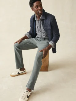 Pants^Faherty Brand Stretch Terry 5-Pocket Athletic Fit Pant - Slate
