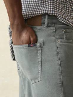 Pants^Faherty Brand Stretch Terry 5-Pocket Athletic Fit Pant - Slate