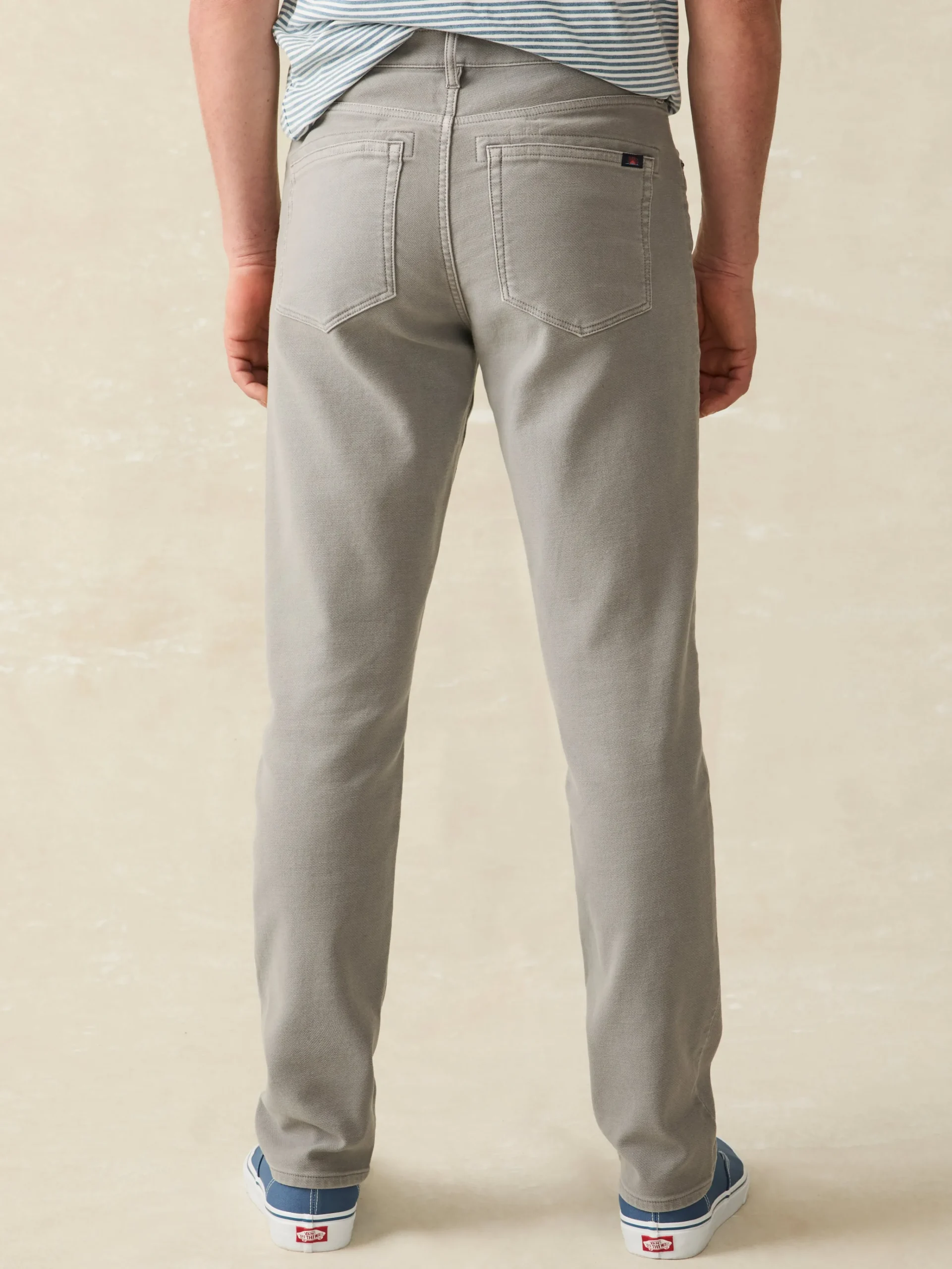 Pants^Faherty Brand Stretch Terry 5-Pocket Pant - Iron