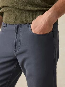 Pants^Faherty Brand Stretch Terry 5-Pocket Pant - Navy