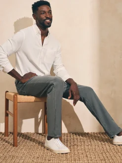 Pants^Faherty Brand Stretch Terry 5-Pocket Pant - Slate