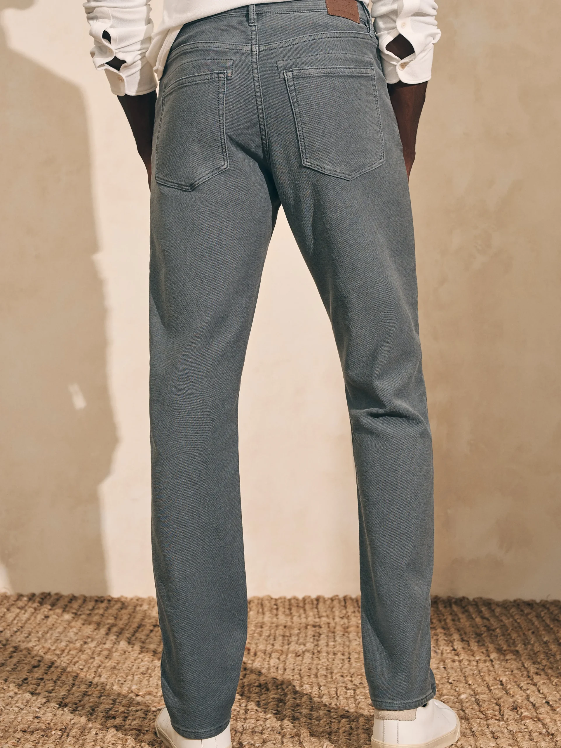 Pants^Faherty Brand Stretch Terry 5-Pocket Pant - Slate