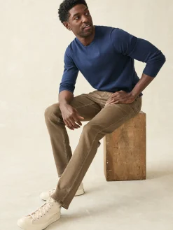 Pants^Faherty Brand Stretch Terry 5-Pocket Pant - Driftwood